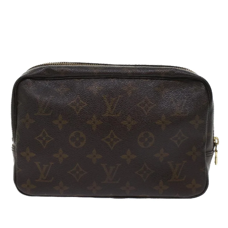 Louis Vuitton handbags with a metal - framed clasp for durabilityLOUIS VUITTON Monogram Trousse Toilette 23 Clutch Bag M47524 LV  am4726