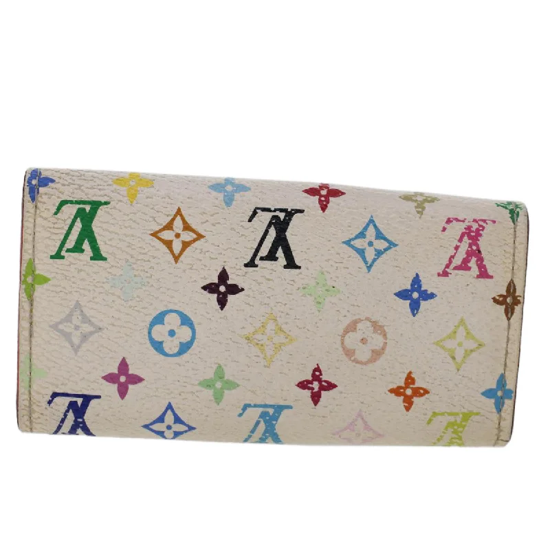 Louis Vuitton crossbody bags with adjustable shoulder straps for comfortLOUIS VUITTON Monogram Multicolor Multicles 4 Keys Case White M60043 Auth 45019