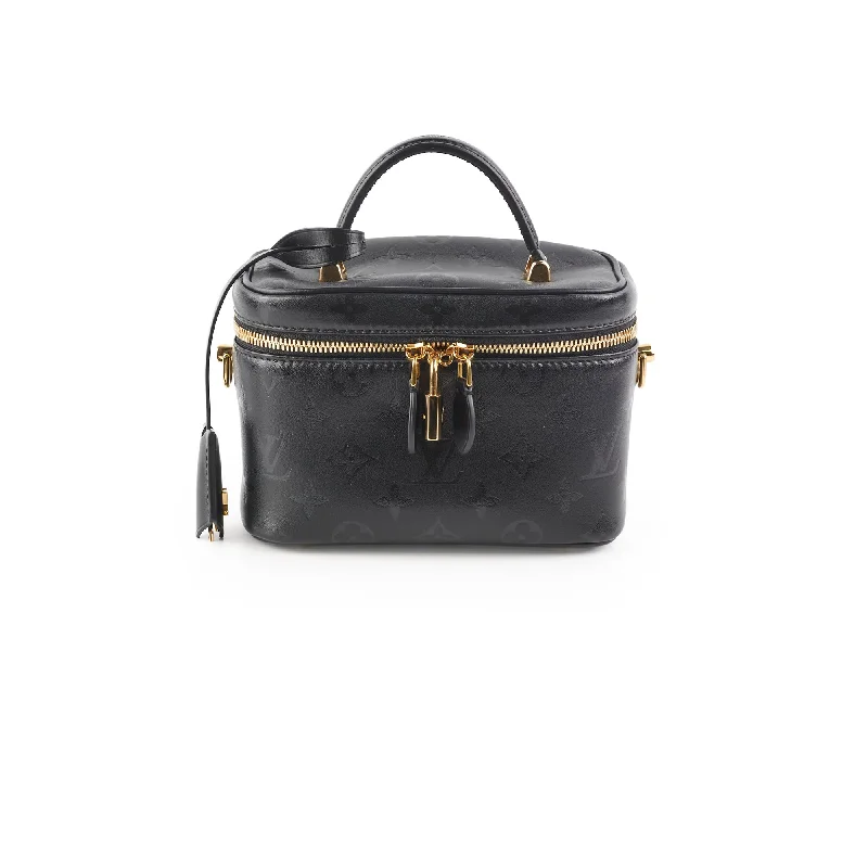 Louis Vuitton tote bags with a spacious interior and multiple pocketsLouis Vuitton Vanity PM Black