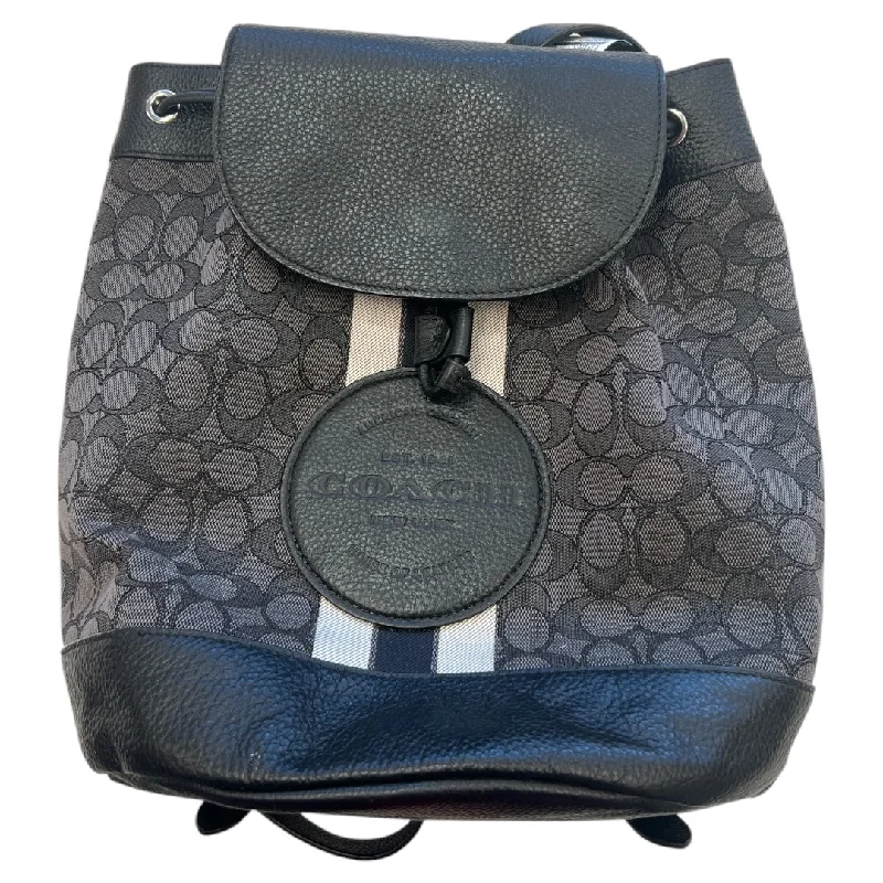 Coach bags with a front - flap pocket and a turnlock for a classic aestheticBackpack Designer By Coach, Size: Medium