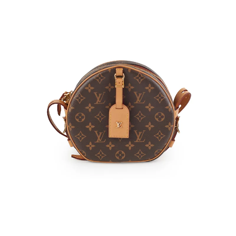 Ladies Louis Vuitton Capucines bags with a detachable shoulder strapLouis Vuitton Boite Chapeau Souple MM Monogram Crossbody