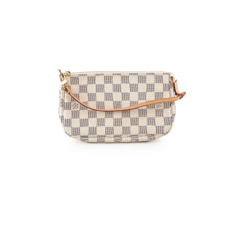 Louis Vuitton Twist bags with a snakeskin - effect panel for a bold lookLouis Vuitton Pochette Accessories Damier Azur