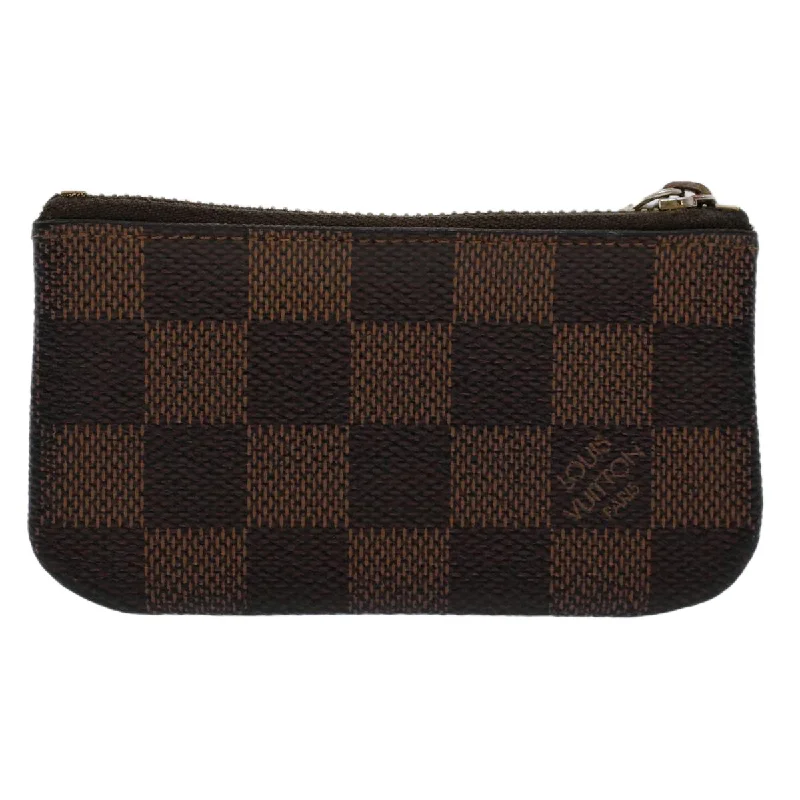 Louis Vuitton Alma bags with a leather - wrapped handle for a luxurious feelLOUIS VUITTON Damier Ebene Pochette Cles Coin Purse N62658 LV  45254