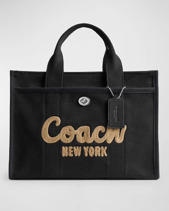 Coach backpacks with a padded back panel for comfort during long - term useLogo Canvas Cargo Tote Bag