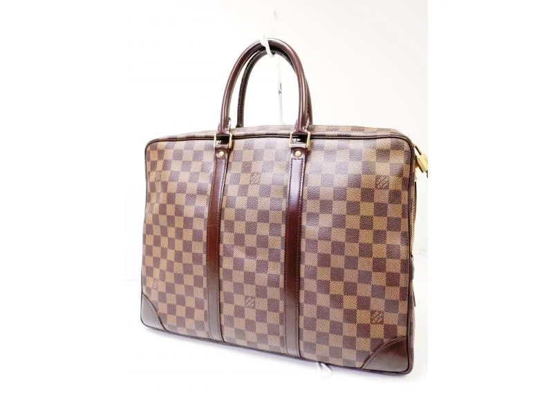 Louis Vuitton crossbody bags with a woven leather strap for textureAuthentic Pre-owned Louis Vuitton Damier Ebene Pdv Porte-documents Voyage Hand Bag N41124 200329