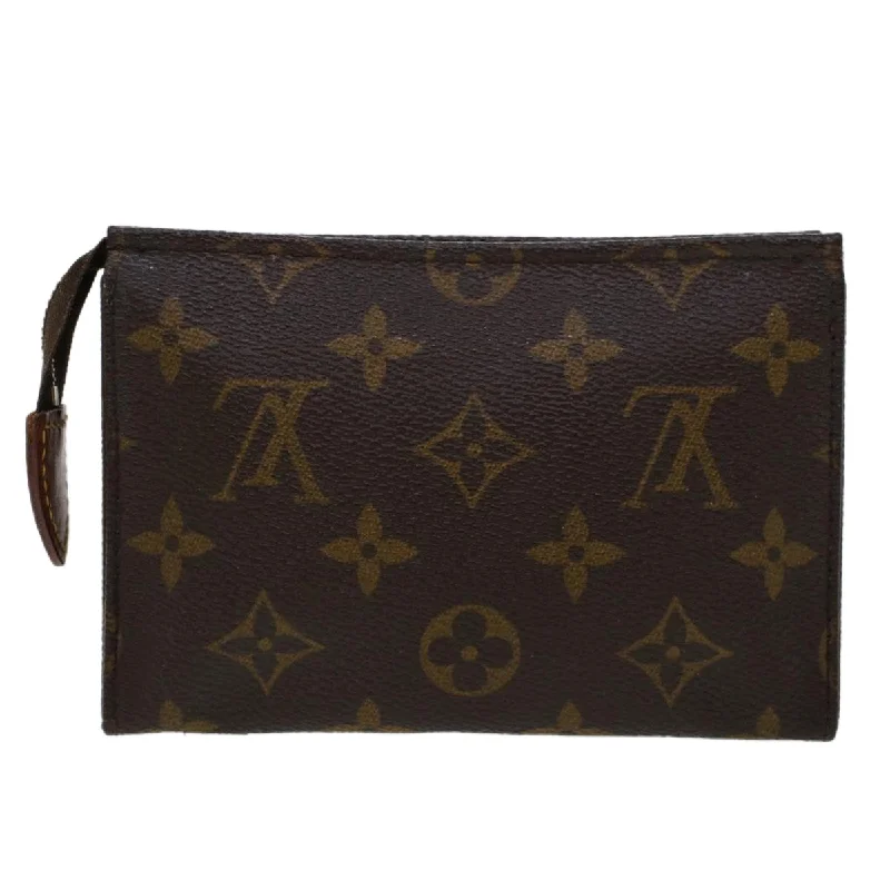 Ladies Louis Vuitton handbags with a detachable coin purse insideLOUIS VUITTON Monogram Poche Toilette 15 Pouch M47546 LV  45242