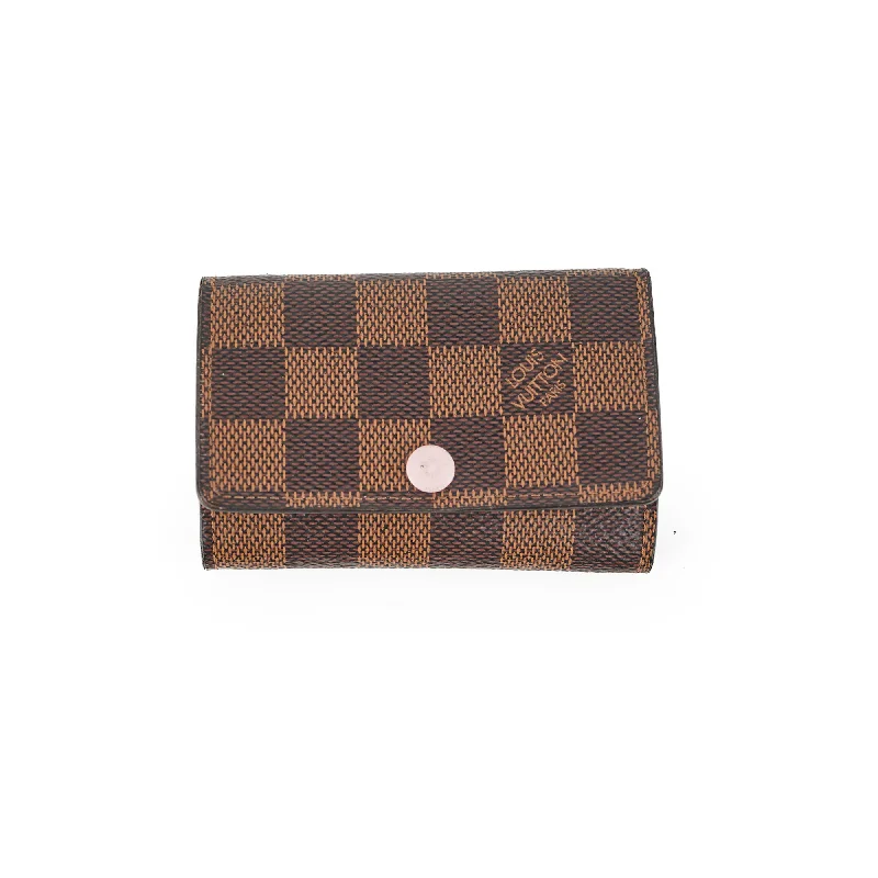 Louis Vuitton handbags with a back - zip pocket for storing valuablesLouis Vuitton 6 Ring Key Holder Monogram