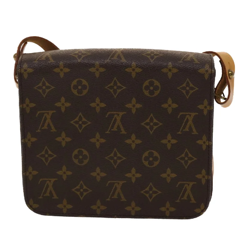 Louis Vuitton crossbody bags with a printed floral pattern for femininityLOUIS VUITTON Monogram Cartouchiere MM Shoulder Bag M51253 LV Auth 43460