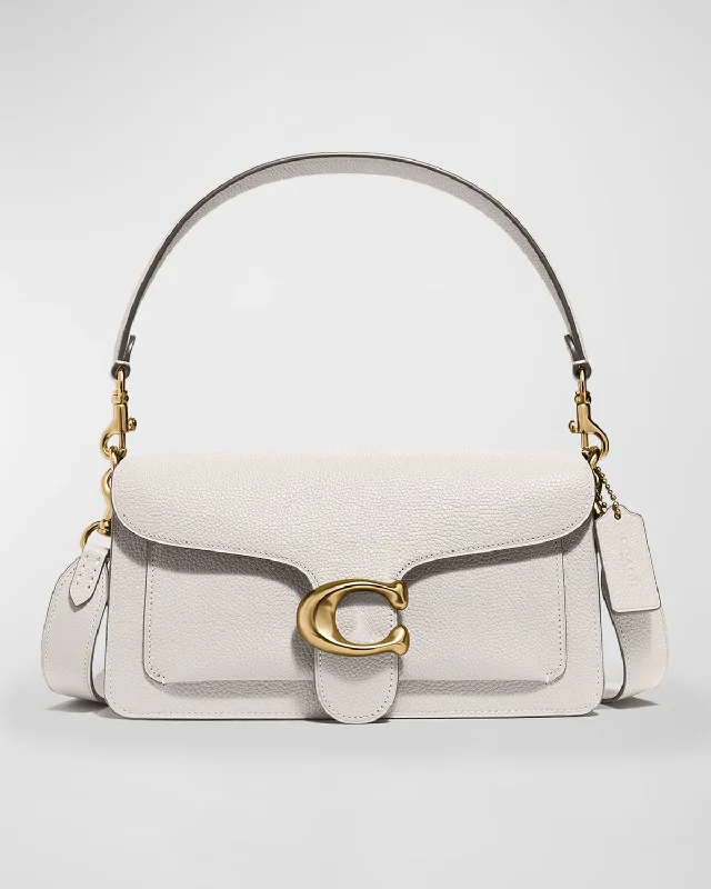 Coach Dempsey bags with a leather - wrapped drawstring for a luxurious feelTabby Pebbled Leather Shoulder Bag