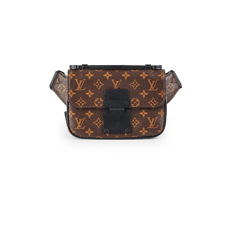 Louis Vuitton crossbody bags in a bold red color for a statementLouis Vuitton Monogram Canvas S Lock Bumbag