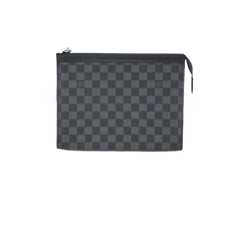 Louis Vuitton handbags with a beaded trim for a touch of glamourLouis Vuitton Damier Eclipse Pouch