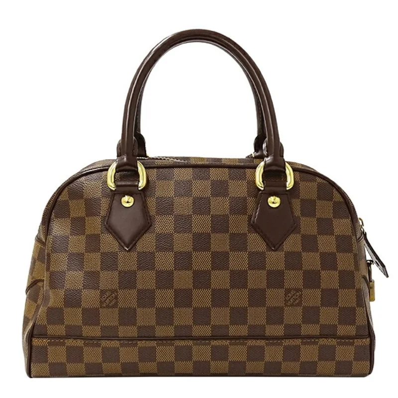 Louis Vuitton handbags with a patent - leather finish for a shiny lookLOUIS VUITTON Bag Damier Women's Handbag Duomo N60008