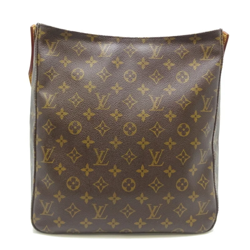 Louis Vuitton Twist bags with the iconic LV - turnlock closureLOUIS VUITTON Looping GM Women's Shoulder Bag M51145 Monogram Ebene [Brown]