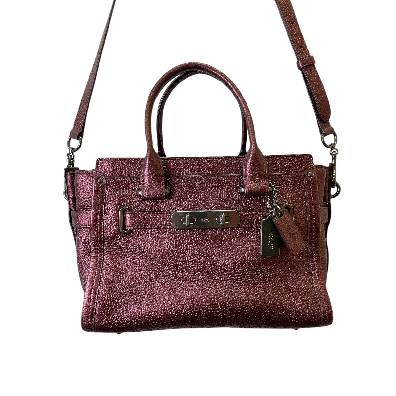 Coach crossbody bags with a detachable coin purse for added functionalityHandbag Designer By Coach In Maroon, Size:Medium