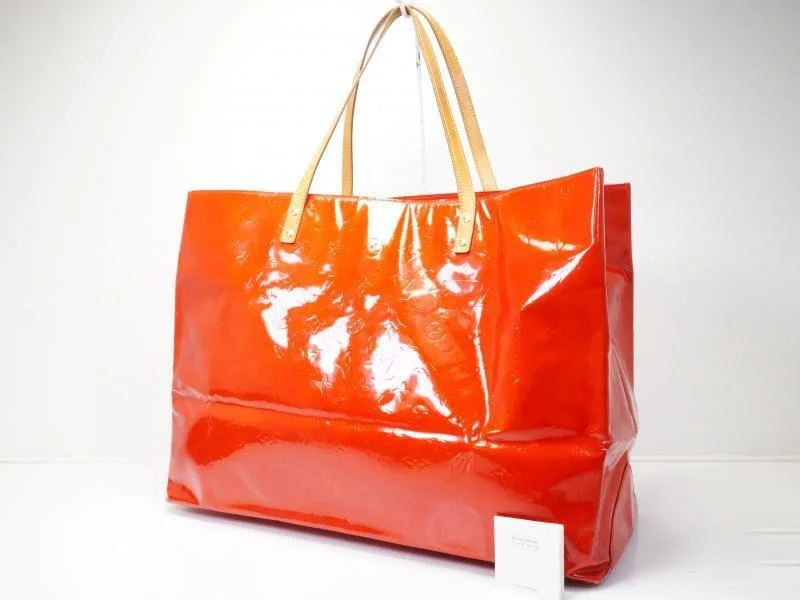 Louis Vuitton bags with a zippered interior pocket for better organizationAuthentic Pre-owned Louis Vuitton Vernis Rouge Reade Gm Big Shoulder Tote Bag M91084 180818