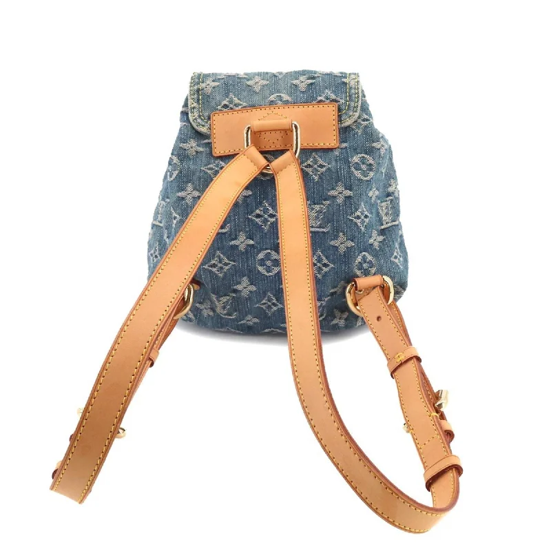 Louis Vuitton Speedy bags in monogram canvas for a classic lookLOUIS VUITTON Monogram Denim Sac A Dos PM Backpack Rucksack Blue M95057