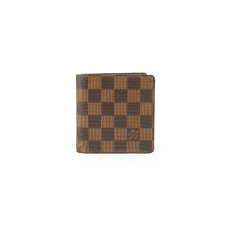 Louis Vuitton handbags with a back - zip pocket for storing valuablesLouis Vuitton Slim Wallet Damier Ebene