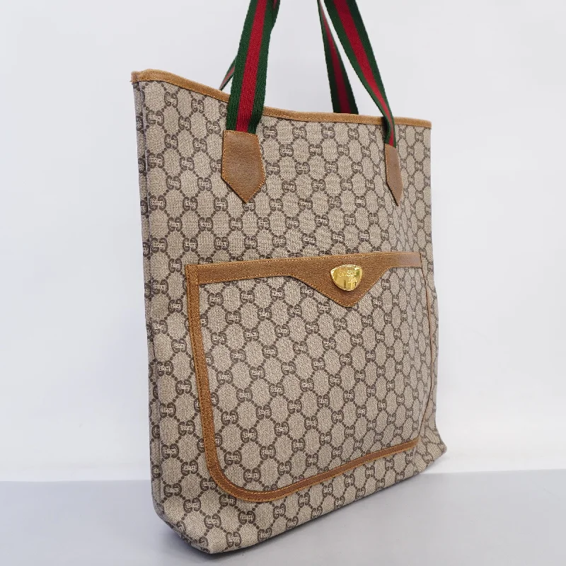 Gucci Marmont bags for women with gold - toned hardwareGUCCI  Sherry Line 39 02 003 Women's GG Plus,Leather Tote Bag Beige