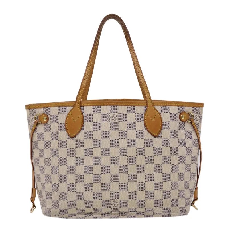 Louis Vuitton Twist bags with the iconic LV - turnlock closureLOUIS VUITTON Damier Azur Neverfull PM Tote Bag N41362 LV Auth yk7669B