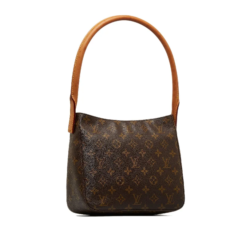 Louis Vuitton bags with a detachable mirror inside for on - the - go touch - upsLOUIS VUITTON Monogram Looping MM Shoulder Bag