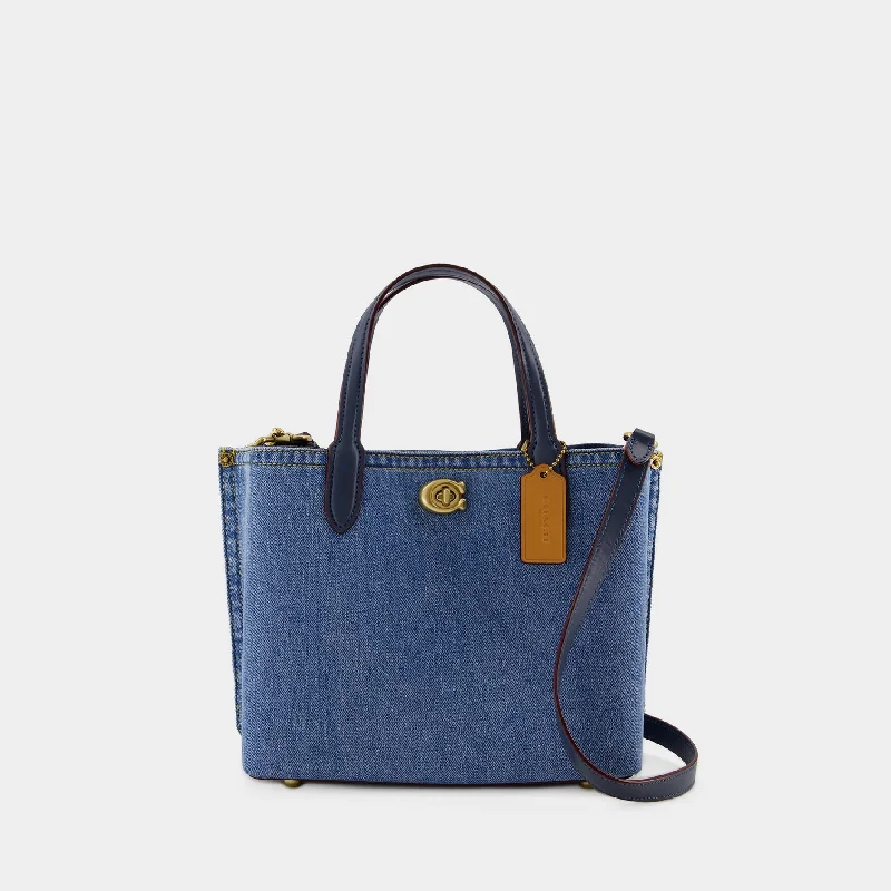 Coach Borough bags with a structured silhouette and a magnetic - snap closureWillow 24 Shopper Bag - Coach - Canvas - Blue