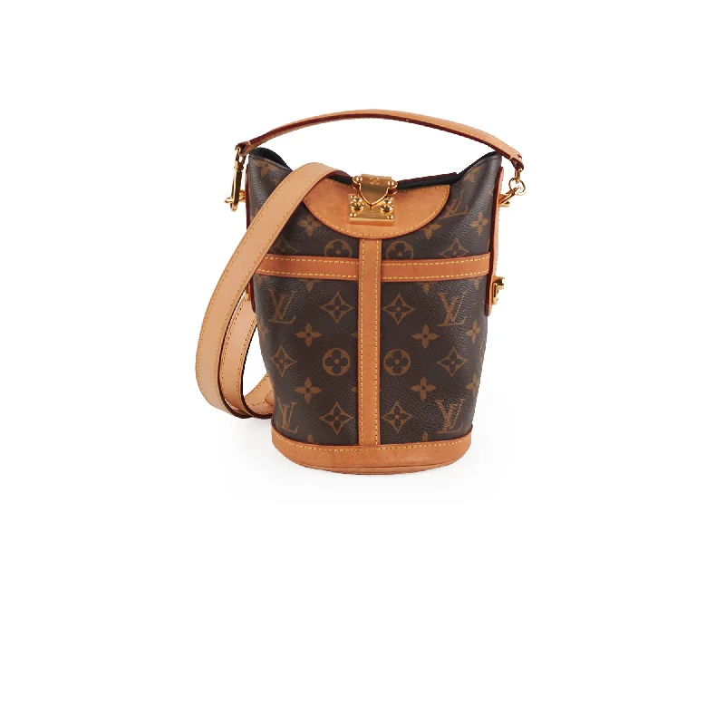 Louis Vuitton handbags with a back - zip pocket for storing valuablesLouis Vuitton Duffle Monogram Crossbody Bag