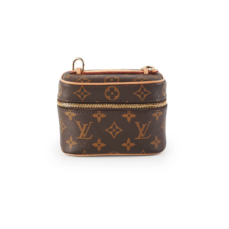 Louis Vuitton handbags with a back - zip pocket for storing valuablesLouis Vuitton Nice Nano Monogram Toiletry Pouch