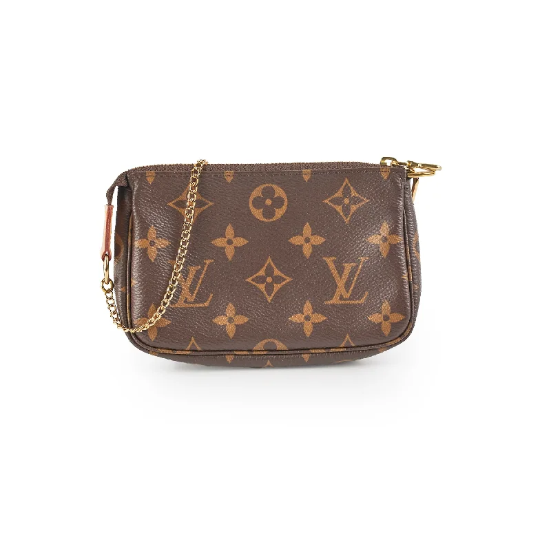 Louis Vuitton Twist bags with a snakeskin - effect panel for a bold lookLouis Vuitton Mini Pochette Monogram