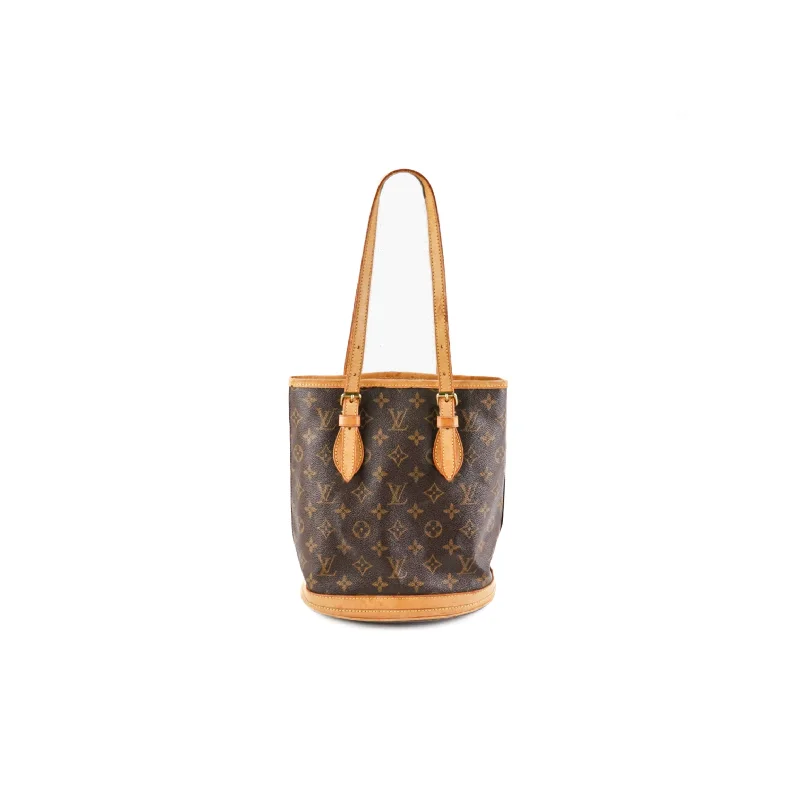 Louis Vuitton bags with a zip - around closure for enhanced securityLouis Vuitton Monogram Bucket Bag