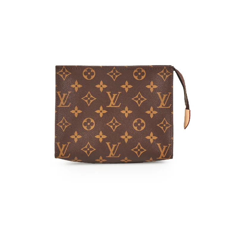 Ladies Louis Vuitton shoulder bags with a magnetic - closure flap for easeLouis Vuitton Toiletry 19 Pouch Monogram