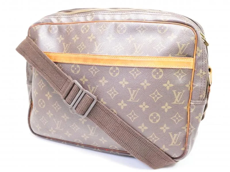 Louis Vuitton backpacks with a padded back panel for comfort during long - wearAuthentic Pre-owned Louis Vuitton Monogram Reporter Gm Compartment Messenger Bag M45252 200125