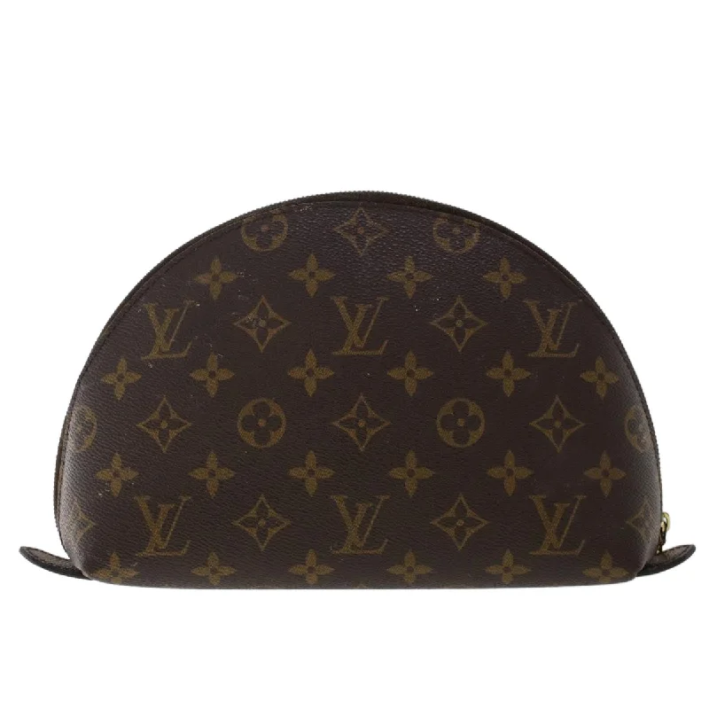 Louis Vuitton handbags with a beaded trim for a touch of glamourLOUIS VUITTON Monogram Trousse Demi Ronde Cosmetic Pouch M47520 LV  49187