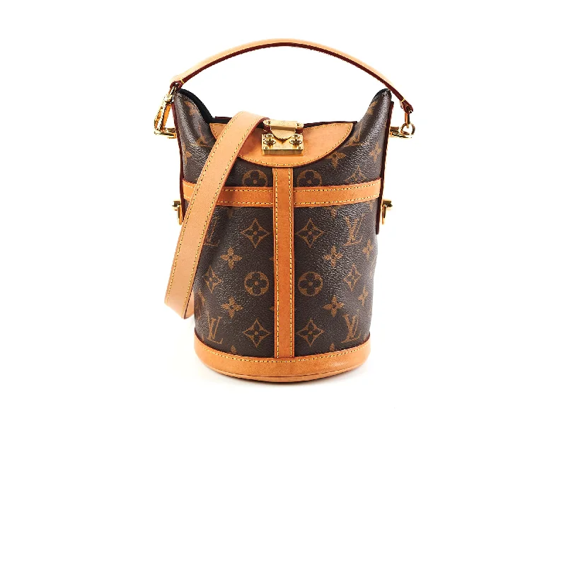 Louis Vuitton handbags with a metal - framed clasp for durabilityLouis Vuitton Monogram Canvas Duffle Bag