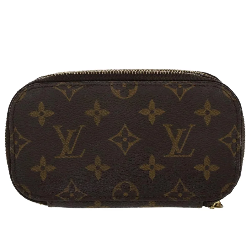 Louis Vuitton crossbody bags with a woven leather strap for textureLOUIS VUITTON Monogram Trousse Brush PM Cosmetic Pouch M47510 LV  47866