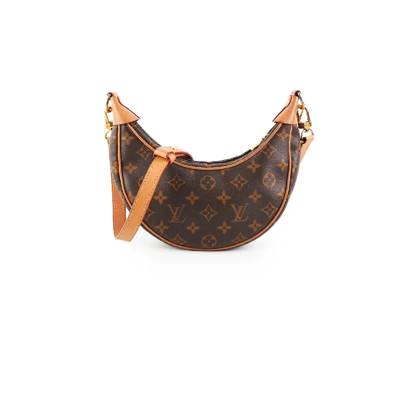 Louis Vuitton bags with a detachable mirror inside for on - the - go touch - upsLouis Vuitton Loop Monogram Bag