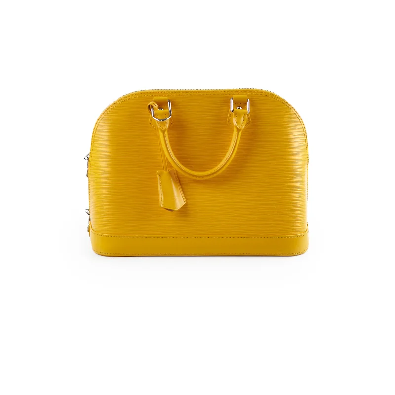 Louis Vuitton Twist bags with a crystal - embellished LV - turnlockLouis Vuitton Epi Leather Alma PM Yellow