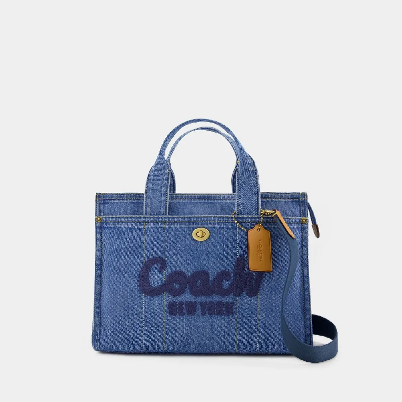 Coach bags with a detachable mirror inside for quick touch - upsCargo Tote Shopper Bag - Coach - Canvas - Blue