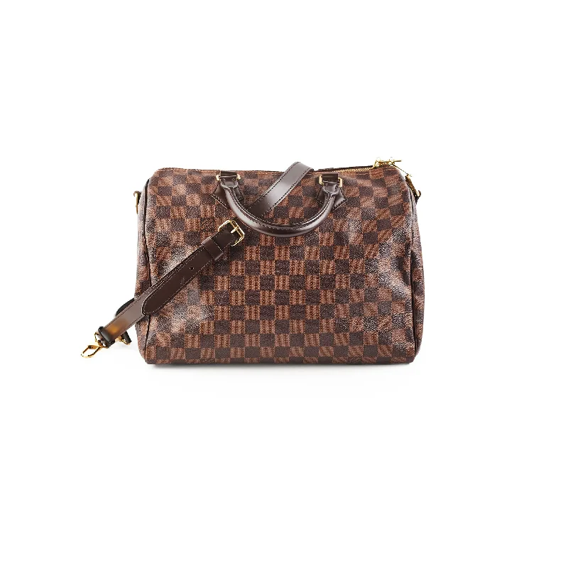 Louis Vuitton crossbody bags with a printed floral pattern for femininityLouis Vuitton Speedy 30 Damier Ebene