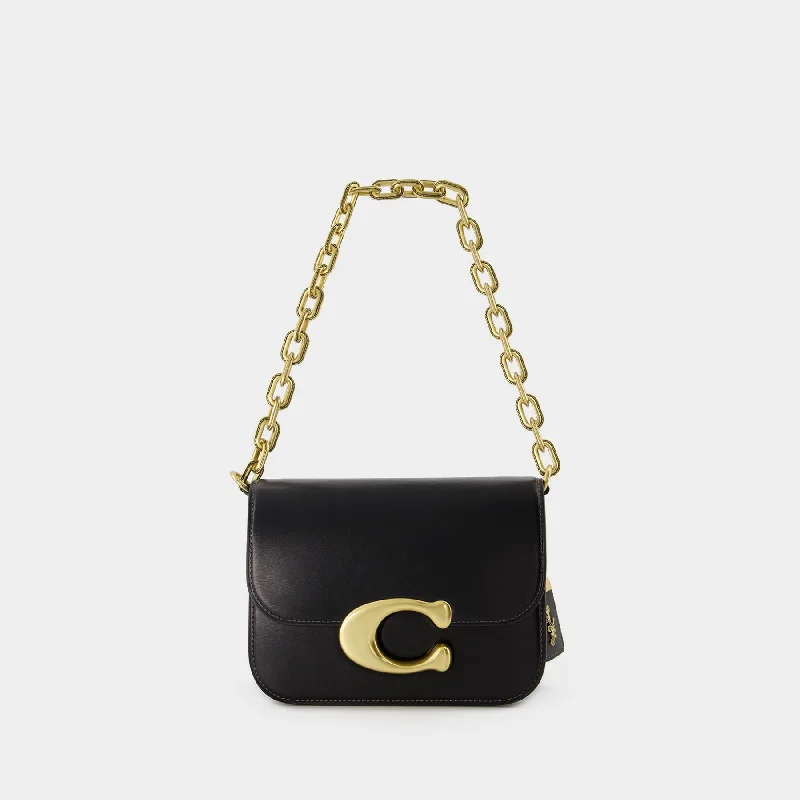 Coach bags with a detachable mobile phone holder for on - the - go useIdol Crossbody - Coach - Leather - Black