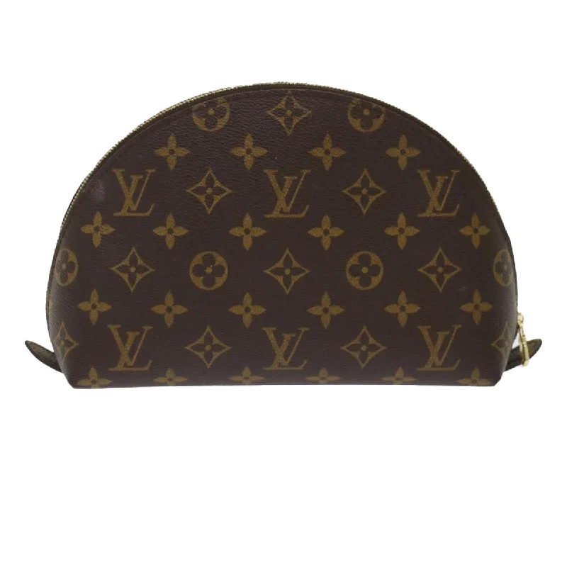 Louis Vuitton crossbody bags with adjustable shoulder straps for comfortLOUIS VUITTON Monogram Trousse Demi Ronde Cosmetic Pouch M47520 LV  48819