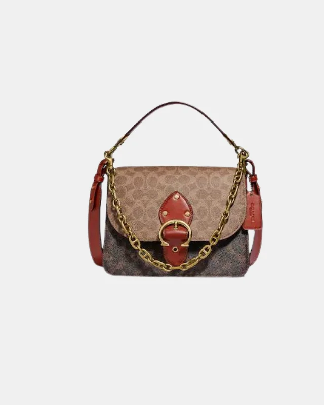 Coach Tabby bags with a classic turnlock closure for a timeless styleCoach Beat Shoulder Bag In Signature Canvas With Horse And Carriage Print