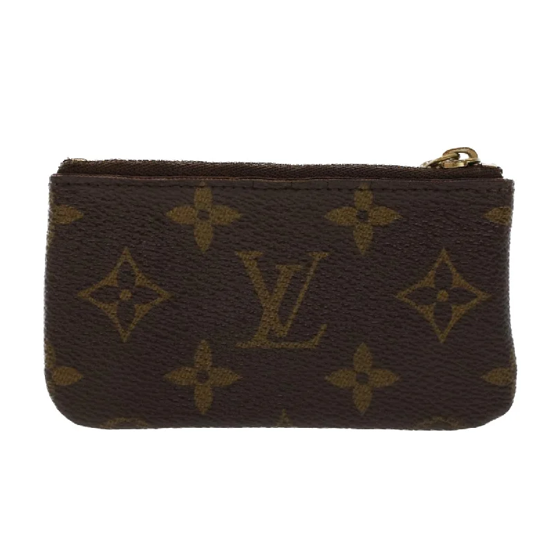 Louis Vuitton bags with a front - flap pocket for quick - access itemsLOUIS VUITTON Monogram Pochette Cles Coin Purse M62650 LV  44104