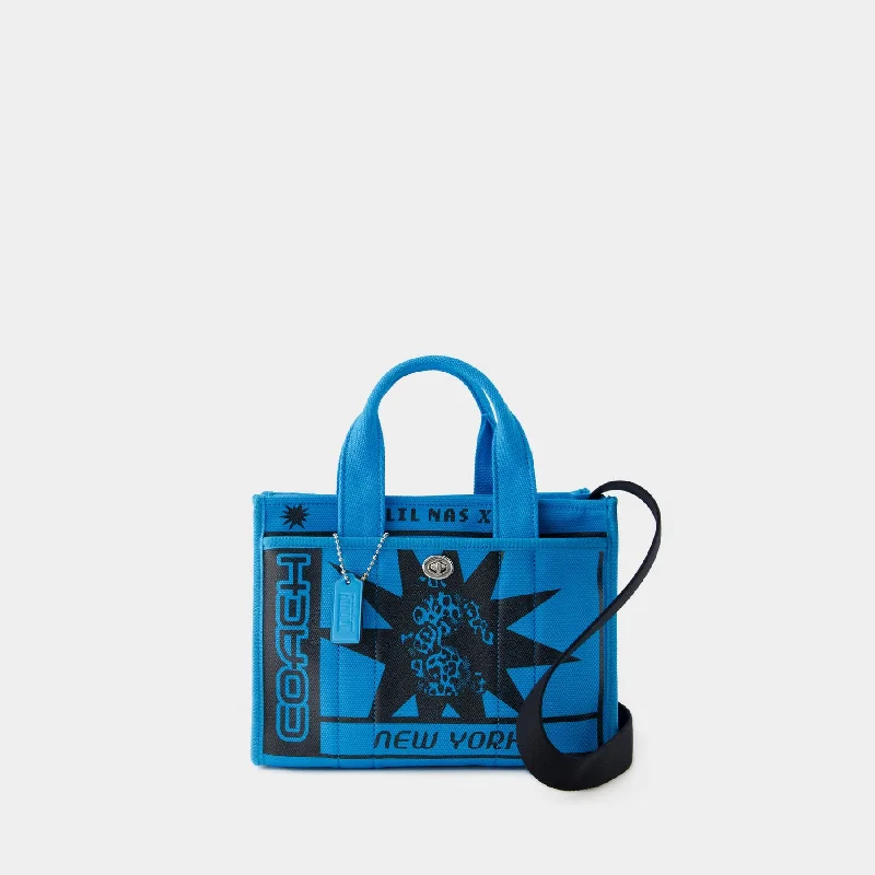 Coach crossbody bags with a woven leather strap for a unique textureLil Nas X Drop Cargo Tote 26 - Coach - Canvas - Blue