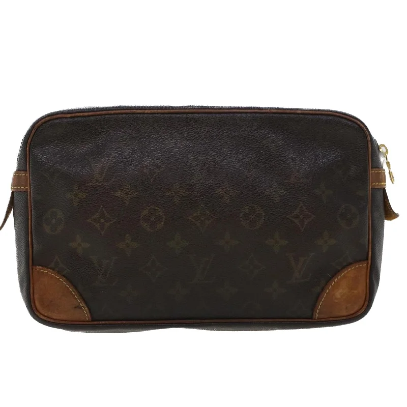 Louis Vuitton Speedy bags in monogram canvas for a classic lookLOUIS VUITTON Monogram Compiegne 28 Clutch Bag M51845 LV  th3706