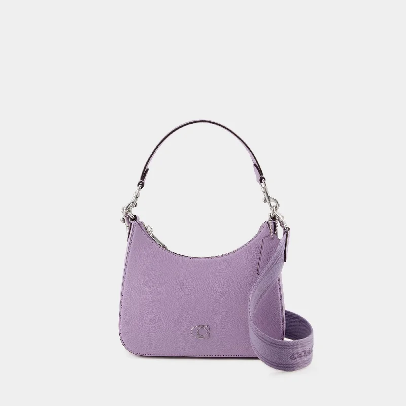 Coach tote bags with a double - handle and shoulder - strap option for easy useHobo Crossbody - Coach - Leather - Purple