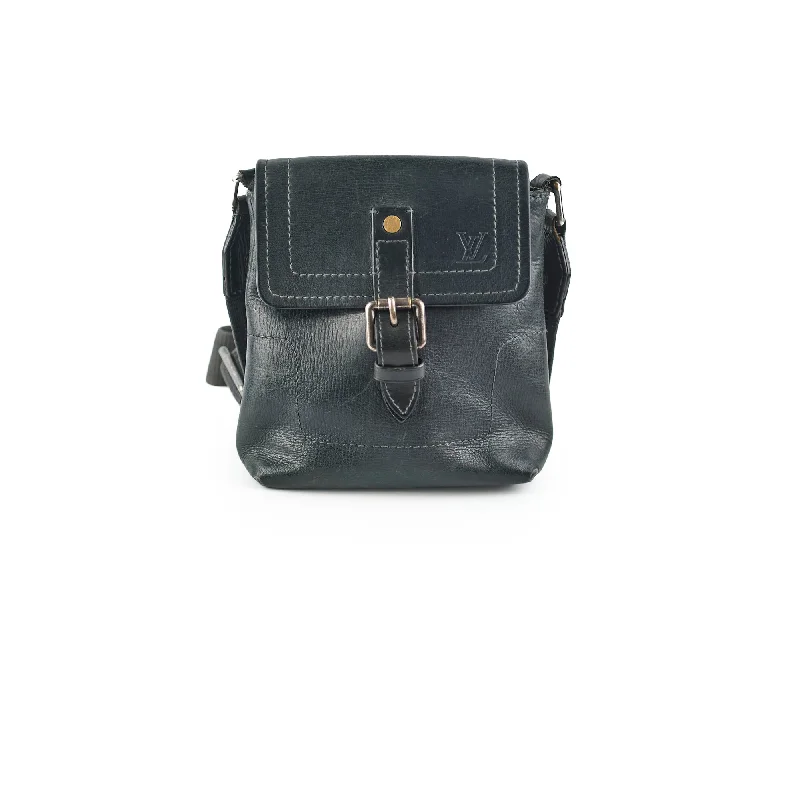 Louis Vuitton bags with a front - zip pocket for small items like keysLouis Vuitton Black Crossbody Bag