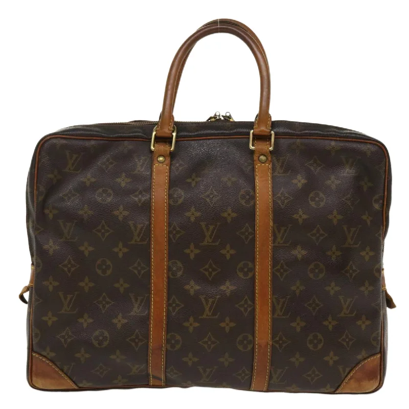 Louis Vuitton Capucines bags with smooth calfskin leather for luxuryLOUIS VUITTON Monogram Porte Documents Voyage Business Bag M52005 LV Auth bs3894