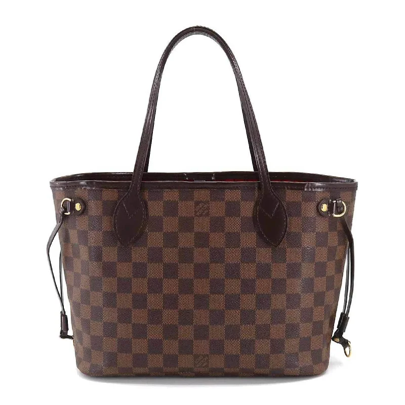 Louis Vuitton Capucines bags with smooth calfskin leather for luxuryLOUIS VUITTON Damier Neverfull PM Tote Bag Ebene N51109 Brown