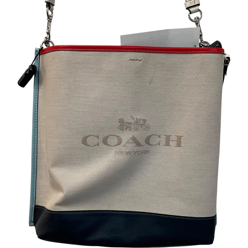 Coach bags with a zippered interior pocket for separating itemsCrossbody Designer By Coach, Size: Large