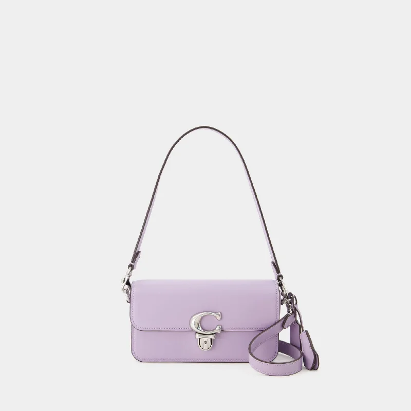 Coach handbags with a beaded trim for a glamorous and elegant lookStudio Baguette Bag - Coach - Leather - Purple